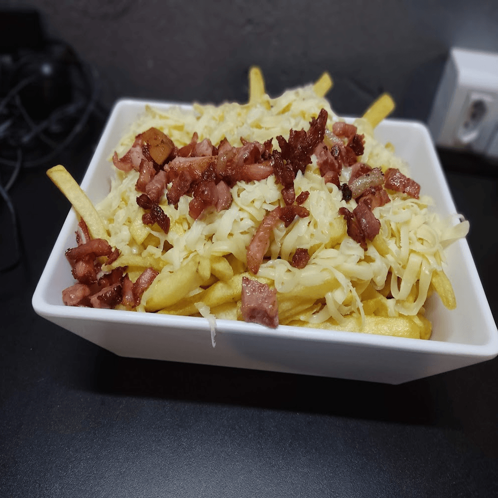 imagem Fritas com Queijo e Bacon